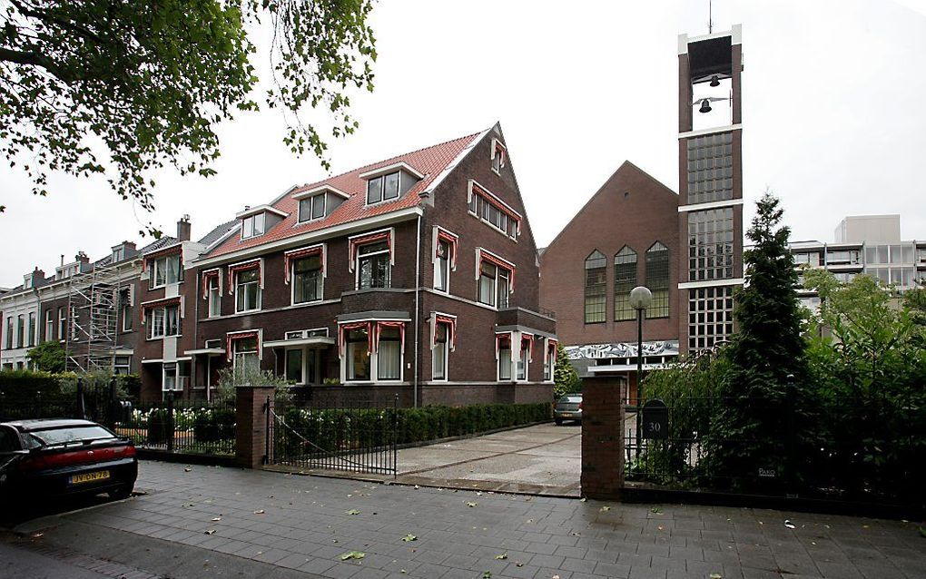 Het gebouw van de Theologische School in Rotterdam van de Gereformeerde Gemeenten. Beeld Sjaak Verboom