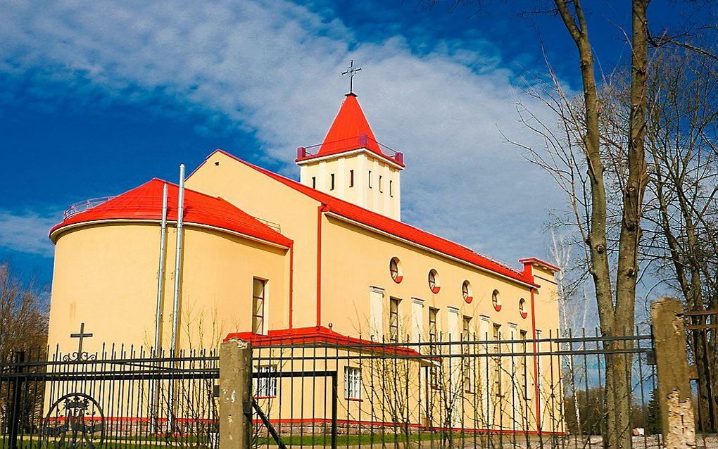 Een rooms-katholieke kerk in Vilnius. Beeld Juliux, Wikimedia