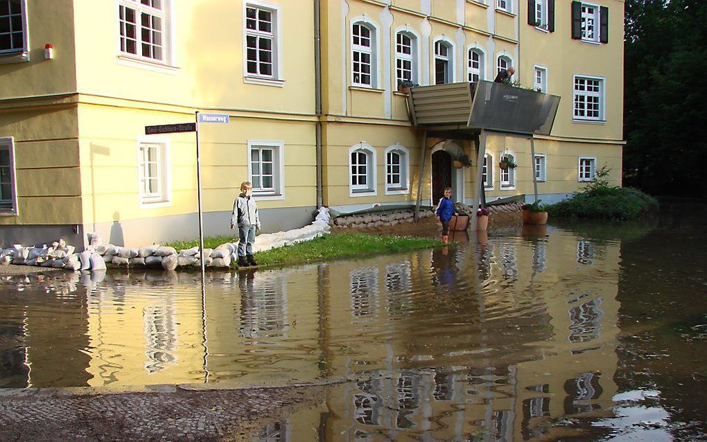 „Het water stond 15 centimeter boven de rand van het kelderraam”, vertelt Carel Daudey, een Nederlander woonachtig in het Duitse Halle. Beeld Carel Daudey