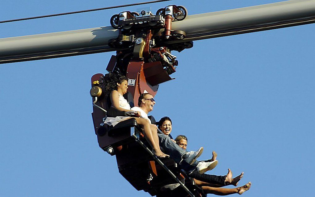 Attractie in Walibi in het Belgische Waver. Foto EPA