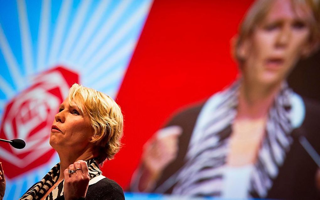 Marleen Barth, PvdA-fractievoorzitter in de Eerste Kamer. Beeld ANP