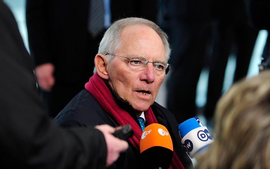 De Duitse minister Wolfgang Schäuble van Financiën. Foto EPA