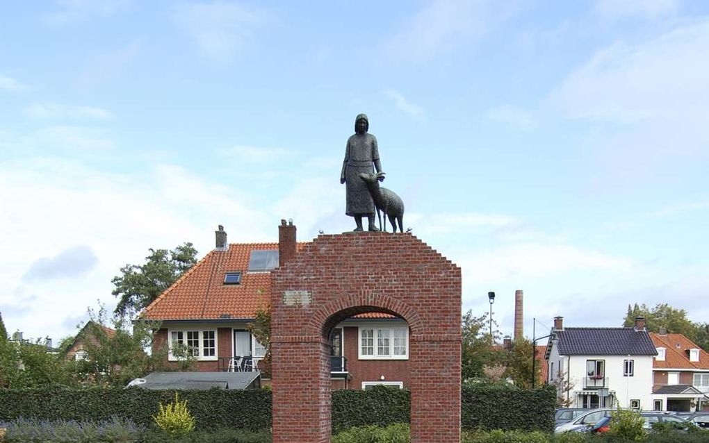 Een monument getuigt in Winterswijk van de geloofsmoed van molenaarsdochter tante Riek. beeld straatkaart.nl