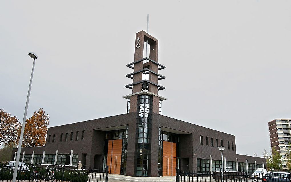 De christelijke gereformeerde kerk Pniëlkerk in Veenendaal vierde afgelopen zondag het honderdjarig bestaan. Beeld RD, Anton Dommerholt