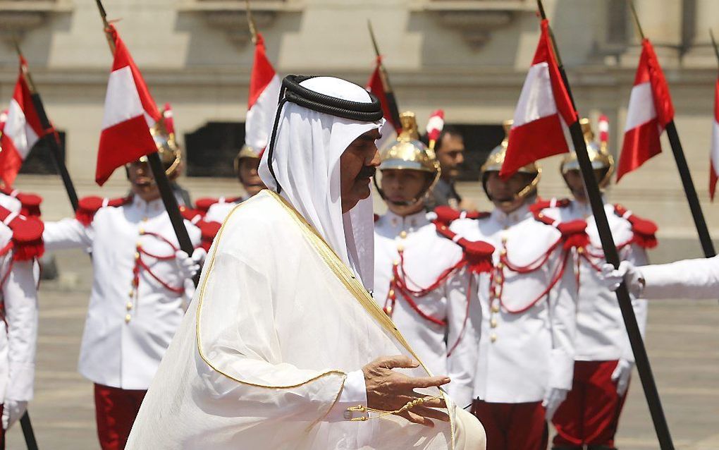 De emir van Qatar. Foto EPA