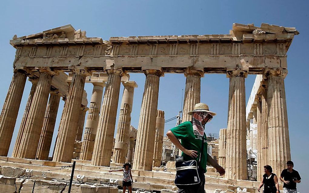 Toerist in Athene. Foto EPA