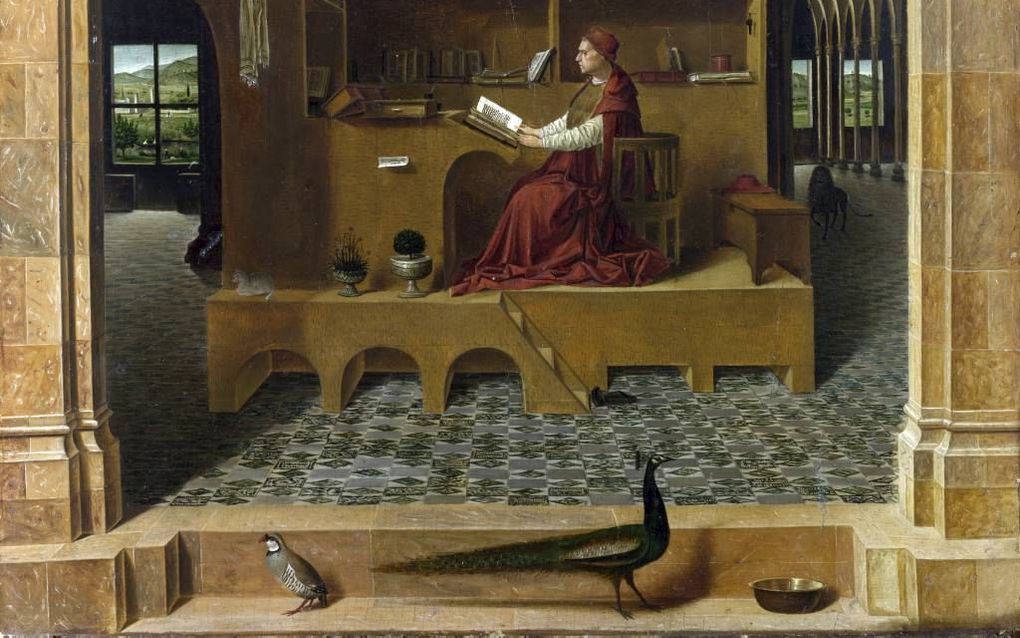 Hieronymus in zijn studeerkamer. Beeld The National Gallery, Londen