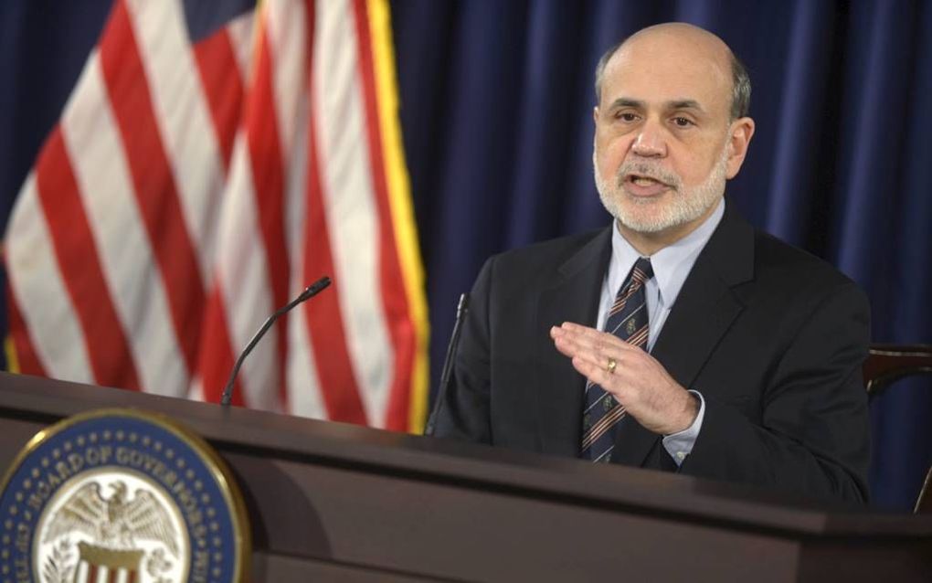 Fedtopman Ben Bernanke zoekt uitgang voor stimuleringsbeleid. Beeld EPA