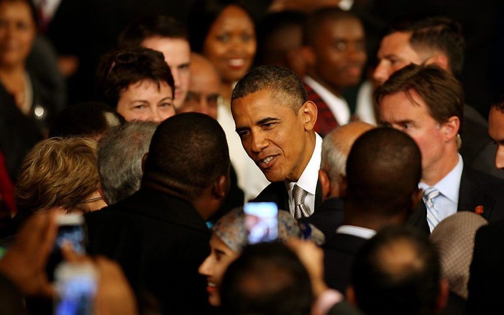 Obama in Zuid-Afrika. Foto EPA