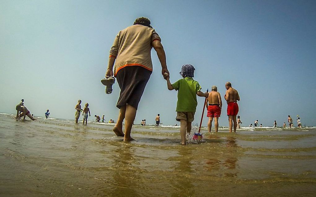 De kust bij het Belgische Knokke-Heist. Foto EPA