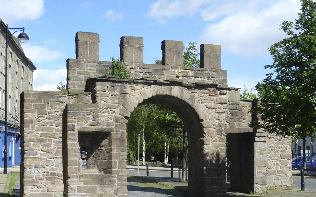 In de Schotse stad Dundee preekte Wishart tijdens een pestepidemie bij de East Port. Foto Wikimedia, Kim Traynor