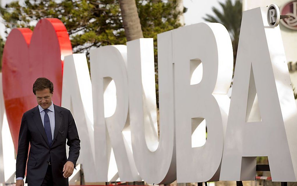 Rutte op Aruba. Foto ANP