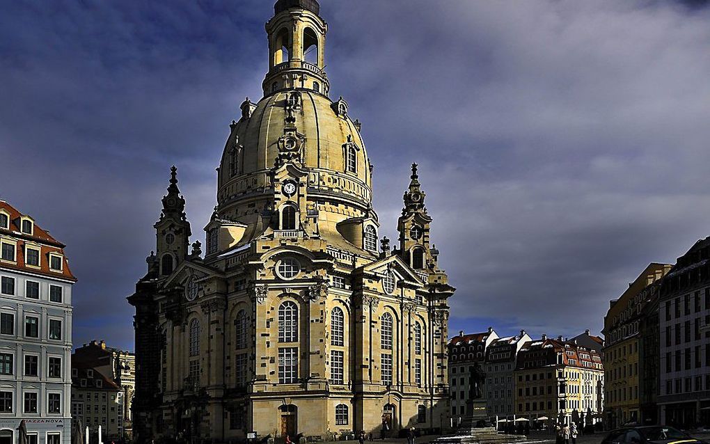 1. De Frauenkirche in Dresden, met twee miljoen bezoekers de meest bezochte kerk in Duitsland. Beeld Wikimedia