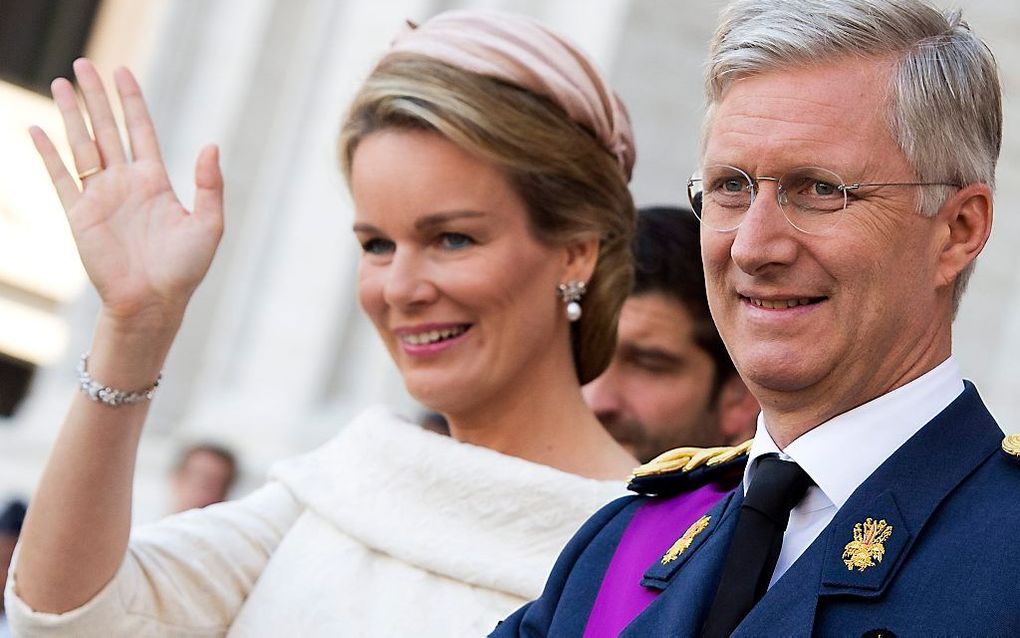 Prins Filip en prinses Mathilde. Foto ANP