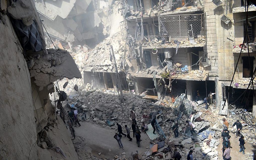 Aleppo, april dit jaar. Foto EPA