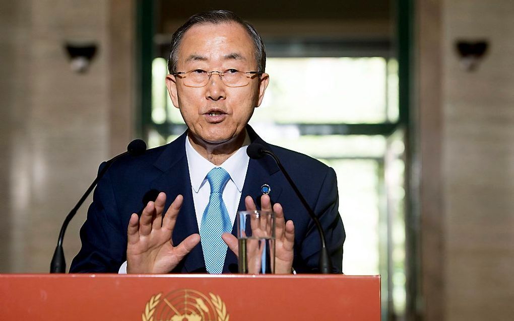 VN-secretaris-generaal Ban Ki-moon. beeld EPA