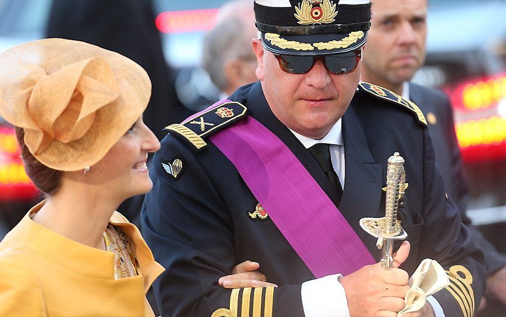 Prins Laurent en zijn vrouw. Foto EPA