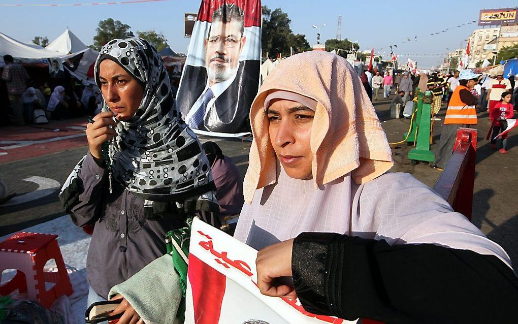 Aanhangers van Morsi. Foto EPA