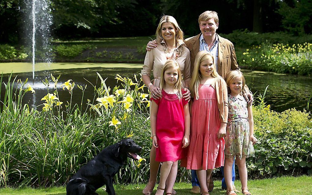 Fotosessie koninklijke familie aan het begin van de vakantie. Foto ANP