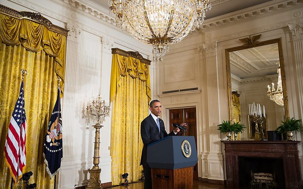 Persconferentie Obama. Foto EPA