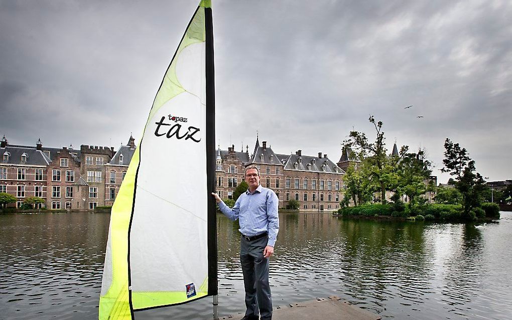 SGP'er Elbert Dijkgraaf - zeilen. Beeld RD, Henk Visscher