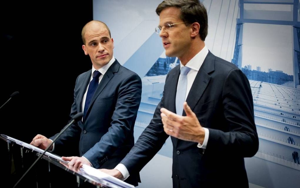 Samsom en Rutte. Foto ANP