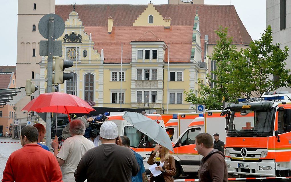 Gijzeling in het gemeentehuis van de Duitse plaats Ingolstadt. Foto EPA