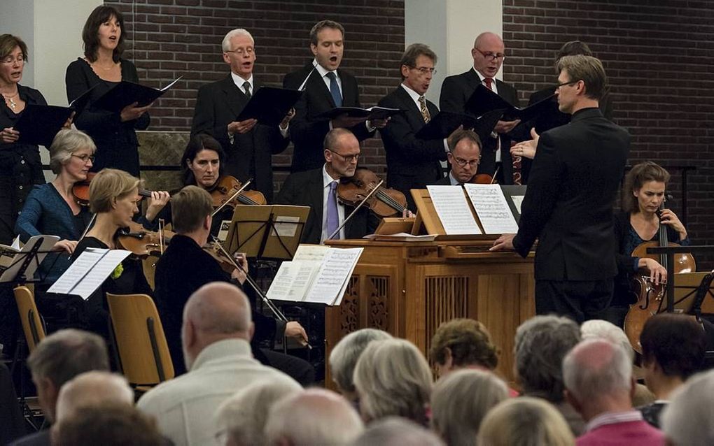 Het Parnassus Ensemble onder leiding van Klaas Stok.                   Foto Parnassus Ensemble