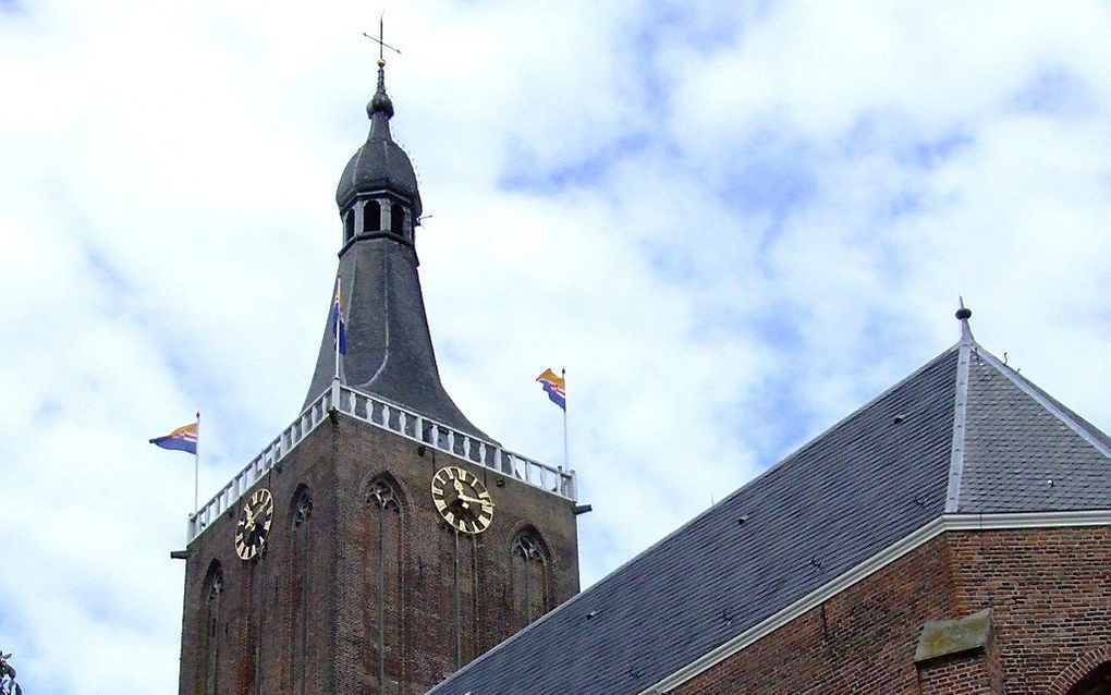 De toren van de Grote Kerk in Hasselt. Beeld Wikimedia