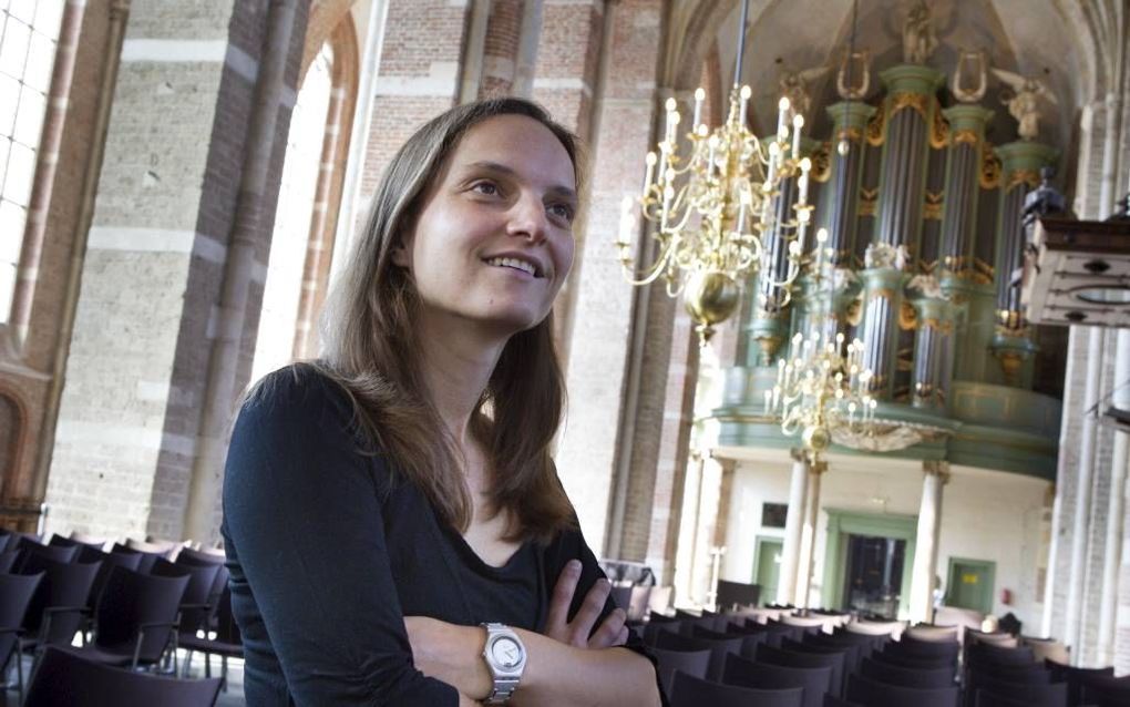 Kirstin Gramlich, de nieuwe cantor-organist van de Lebuïnuskerk in Deventer. Beeld RD, Anton Dommerholt