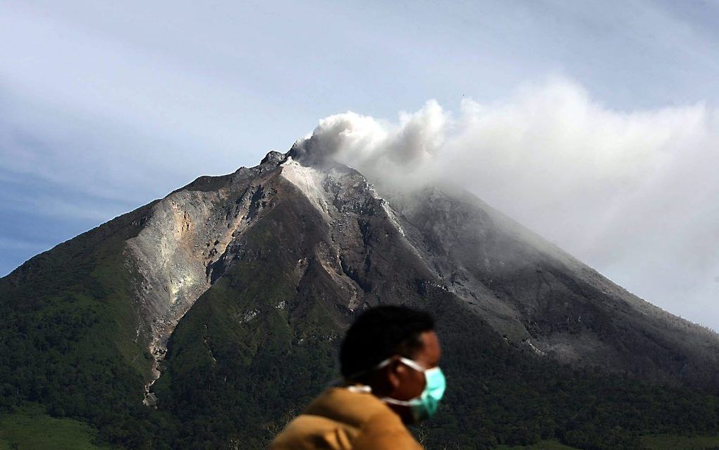 Vulkaan Sinabung. Foto EPA