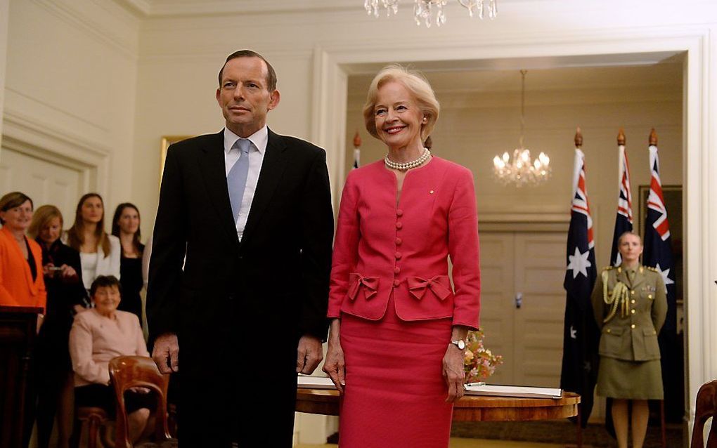 Tony Abbott is woensdag in Canberra beëdigd als premier van Australië. Foto EPA