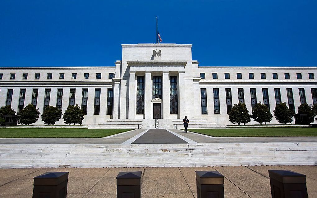 De Federal Reserve zou het steunprogramma voor de economie nu vanaf oktober kunnen afbouwen. Dat zei Fed-bestuurder James Bullard vrijdag. beeld EPA