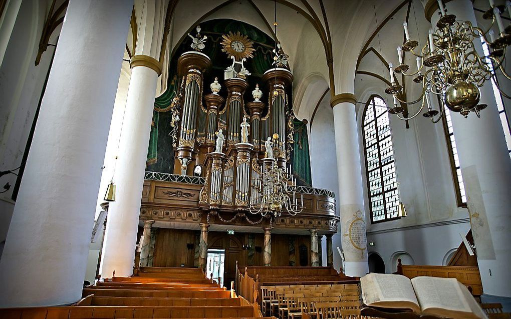 Het hoofdorgel in de Grote Kerk van Elburg. Beeld RD