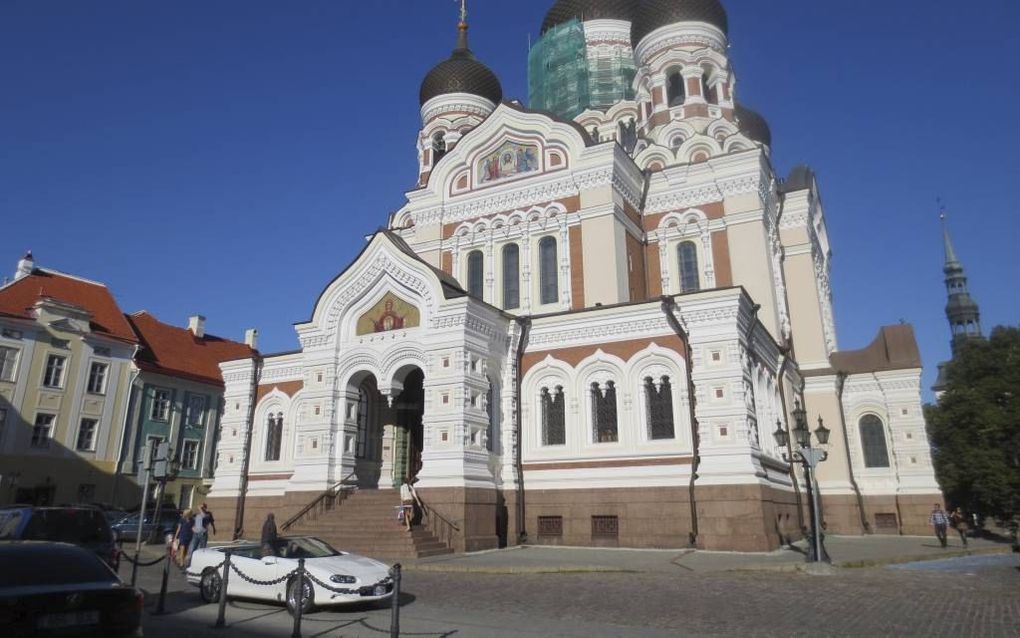 De Russisch-orthodoxe Aleksandr Nevskikathedraal in het centrum van Tallinn. beeld Floris Akkerman