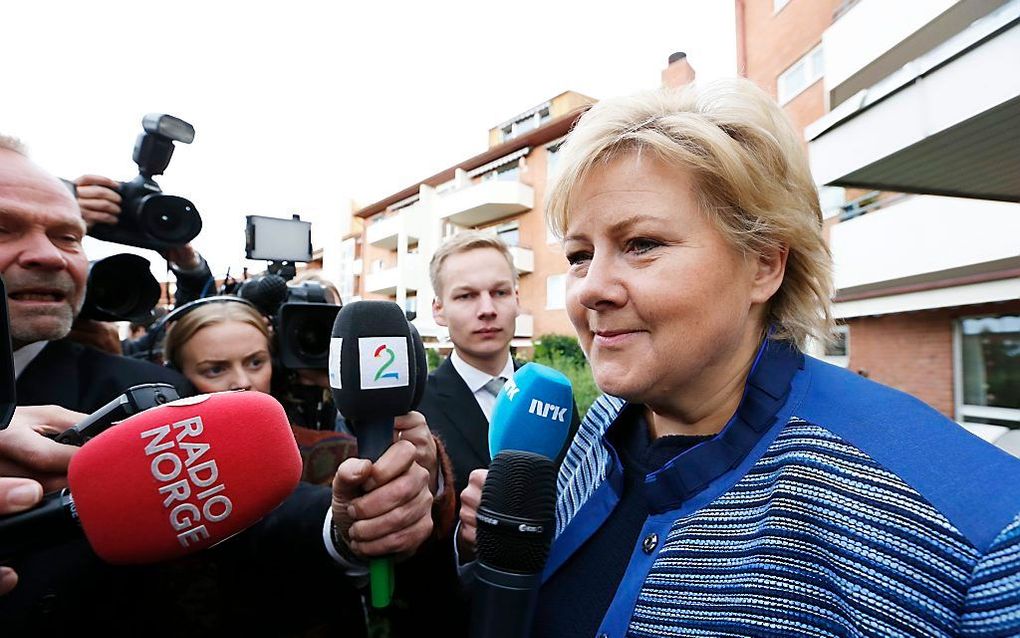 Erna Solberg. beeld EPA