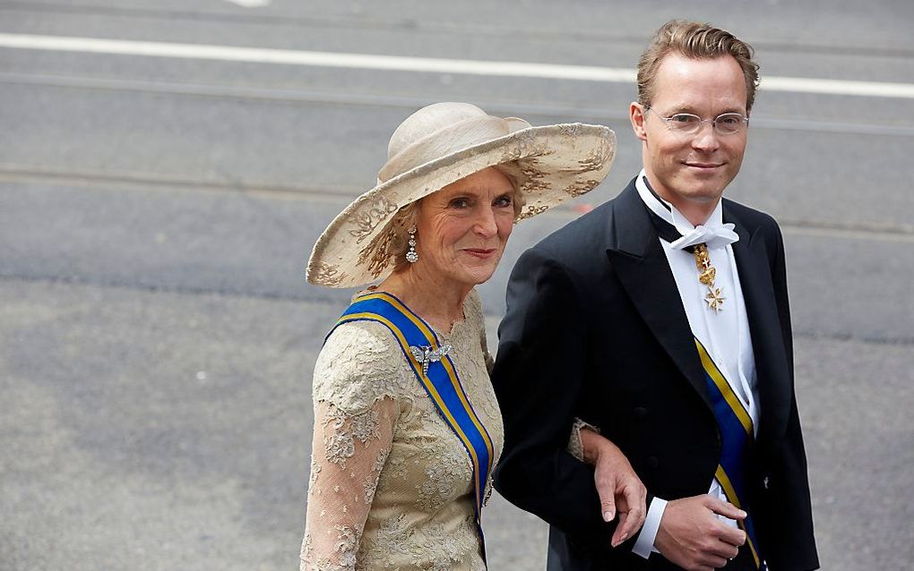 Prins Jaime (rechts) met zijn moeder prinses Irene. Beeld ANP