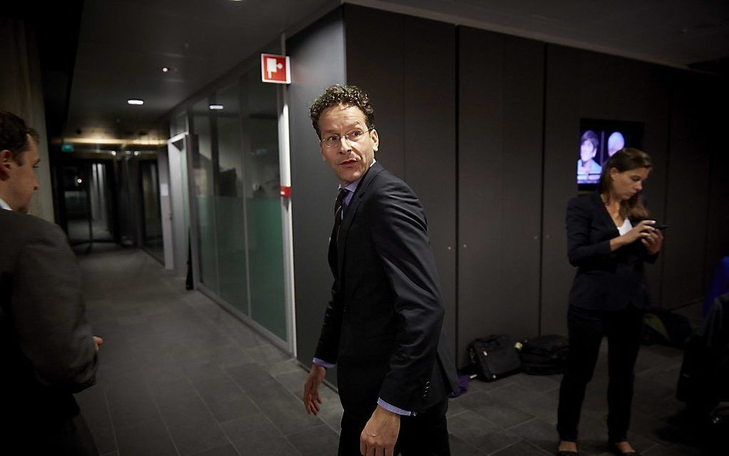 Minister Jeroen Dijsselbloem verlaat het ministerie na het overleg over de begroting van het volgend jaar. Foto ANP