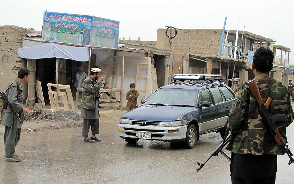 Checkpoint in de Afghaanse provincie Logar. Foto EPA