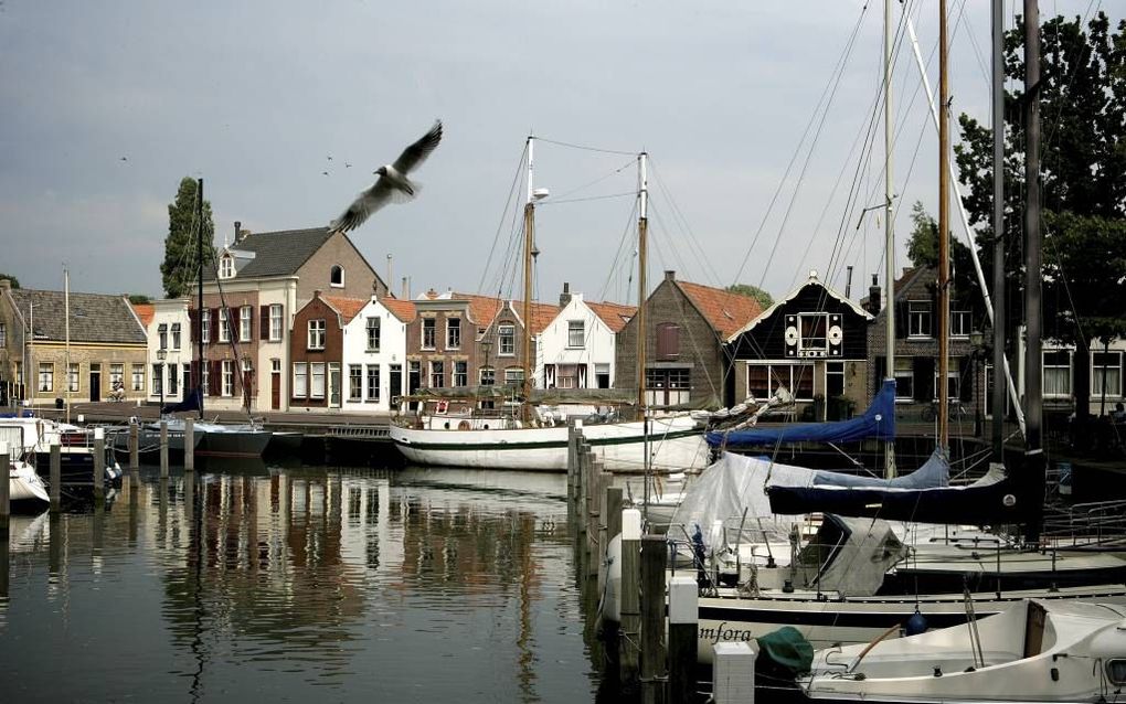 De haven van Middelharnis. beeld Sjaak Verboom