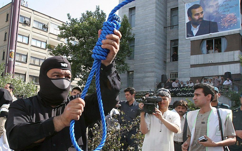 Ophanging in Teheran, een aantal jaar geleden. Foto EPA