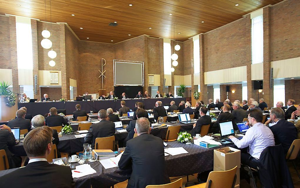 De generale synode van de Christelijke Gereformeerde Kerken komt bijeen in Nunspeet. Beeld RD, Anton Dommerholt