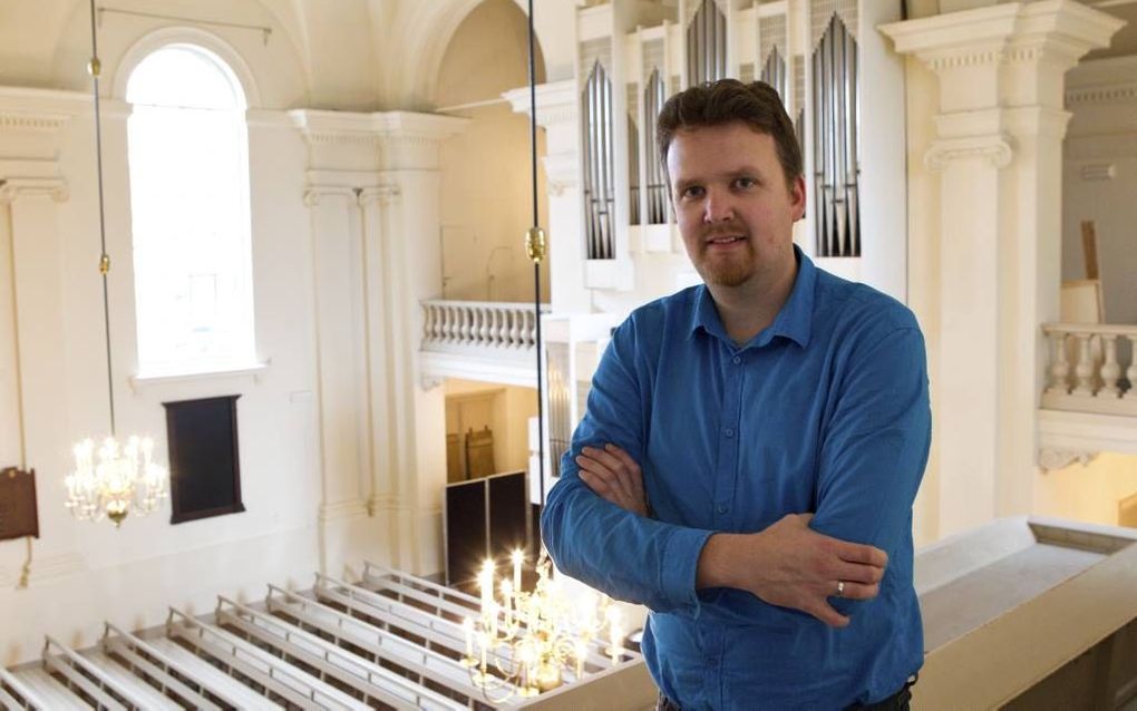 Wouter van der Wilt in de Hoflaankerk in Rotterdam. Beeld RD, Anton Dommerholt