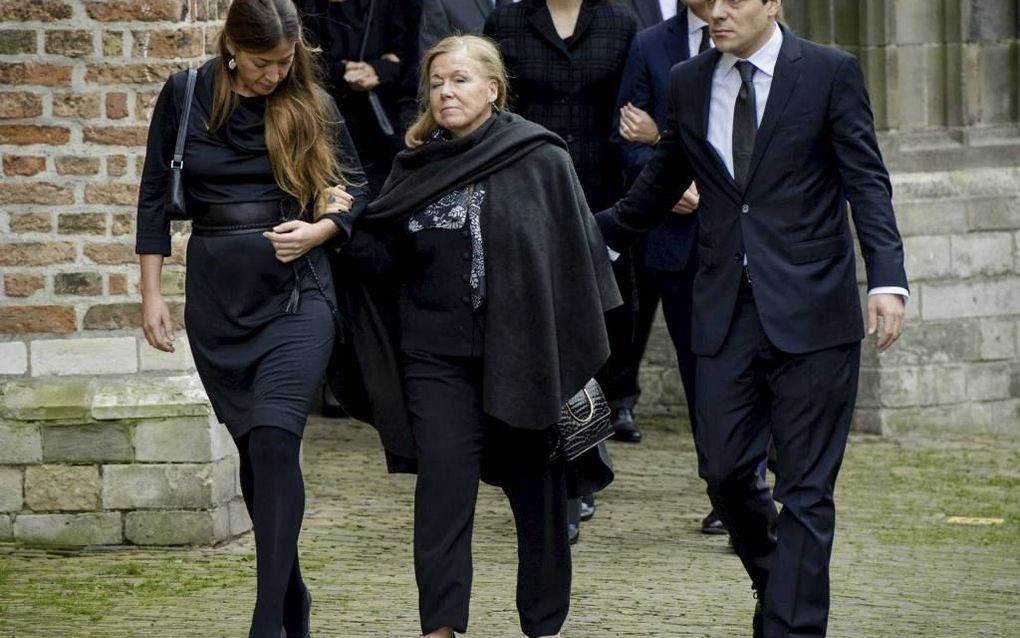 Prinses Christina, zus van prinses Beatrix, kwam met twee kinderen naar Delft. beeld ANP