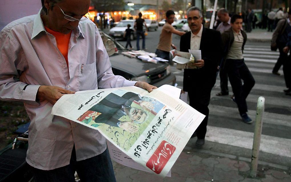 Het leven van de tot acht jaar gevangenisstraf veroordeelde Iraans-Amerikaanse christelijke voorganger Saeed Abedini is in acuut gevaar. Foto: straatbeeld in Teheran. beeld EPA