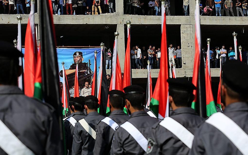 Parade in Gaza-Stad, woensdag. Foto EPA