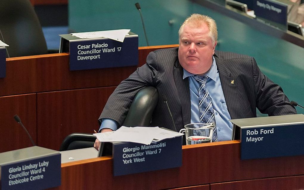 Rob Ford, burgemeester van Toronto. beeld EPA