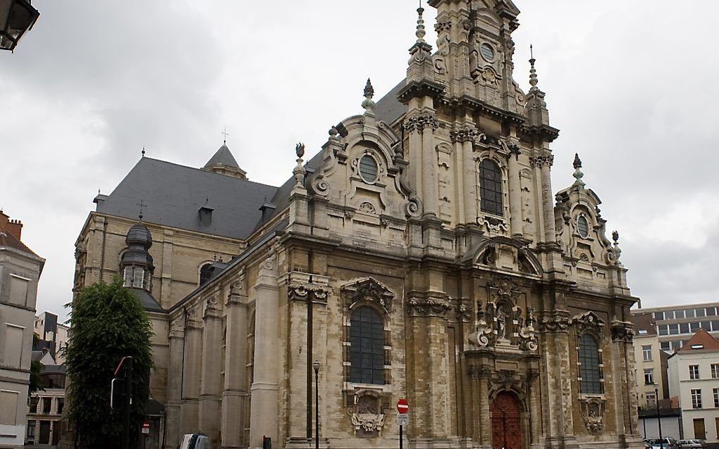 In de Brusselse Begijnhofkerk zijn 120 Afghaanse vluchtelingen ondergebracht. Beeld Wikimedia