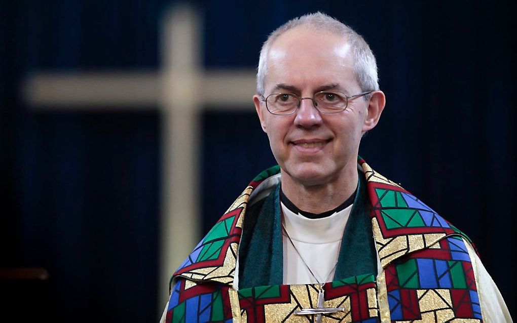 De aartsbisschop van Canterbury, Justin Welby, roept op 10 procent van de kerstuitgaven te reserveren voor de voedselbanken. Beeld EPA