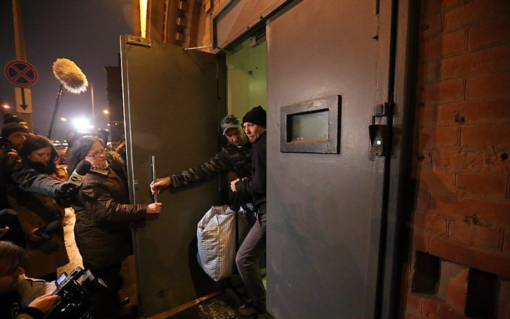 Een Poolse activist werd donderdagavond vrijgelaten. Foto EPA